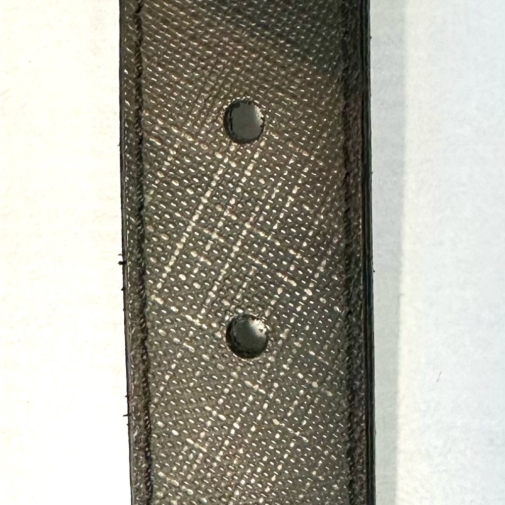 Womens Burberry Canvas/Leather Belt with Silver Buckle - Picture 14 of 15